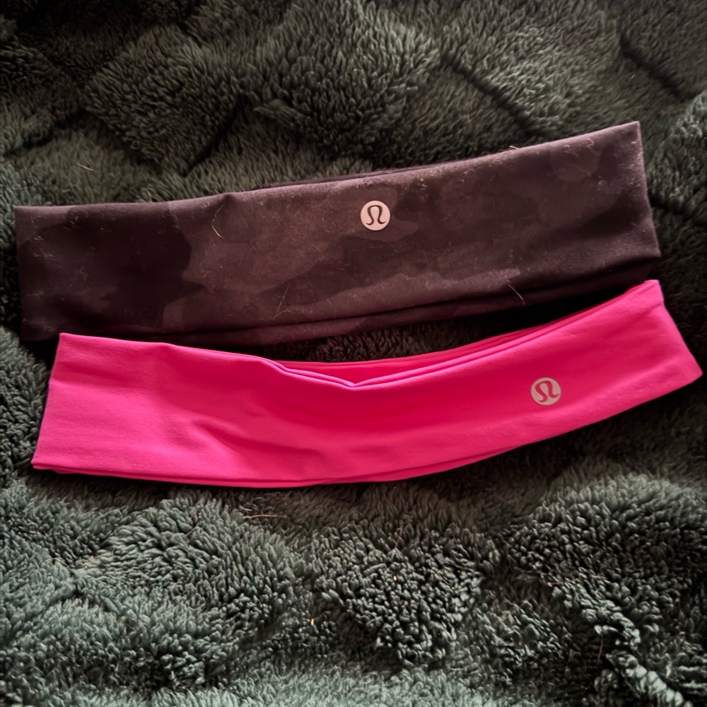 lululemon athletica Black and Pink Hairbands